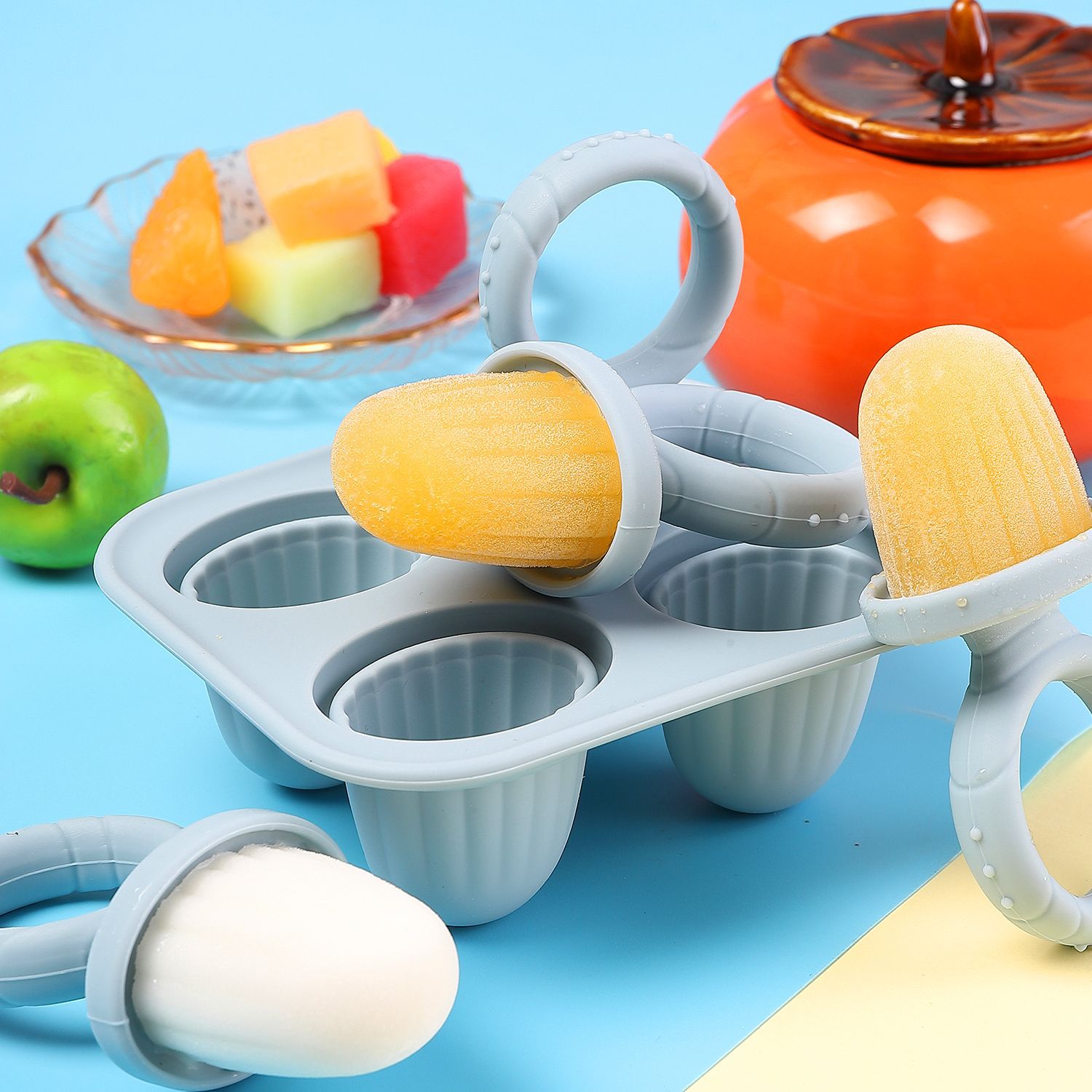Baby Food Zubereiter - Juego de moldes de silicona para
