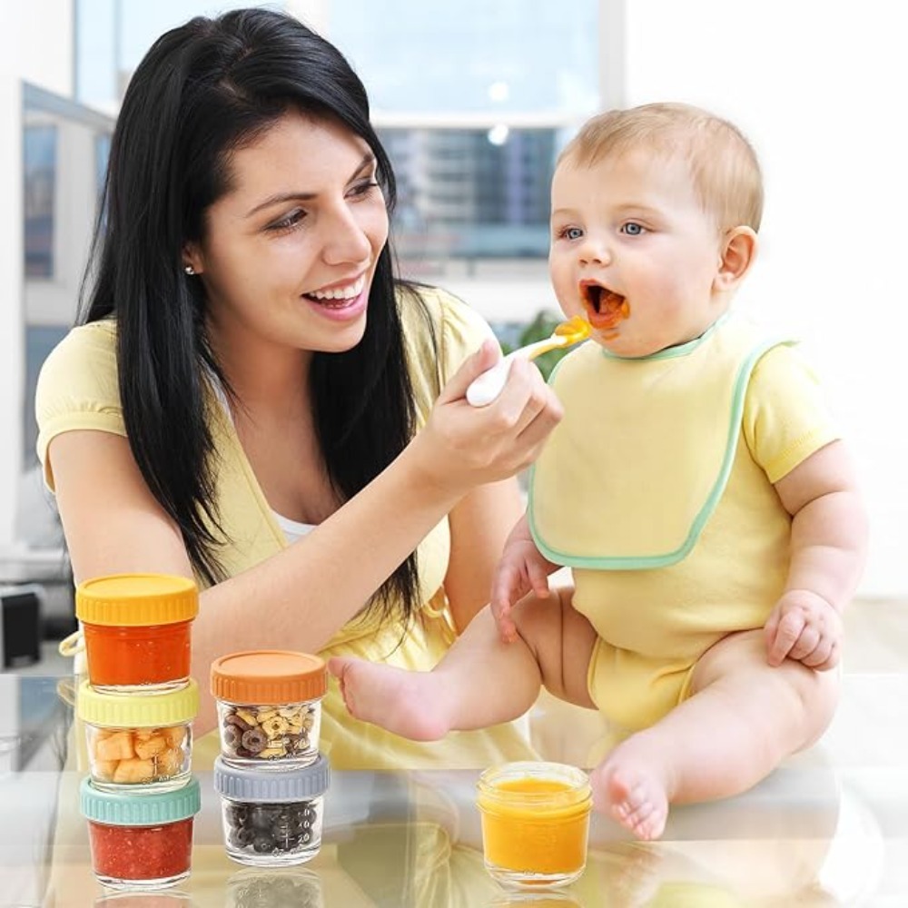 Baby Food In Jar - Juego de 6 Frascos de Vidrio