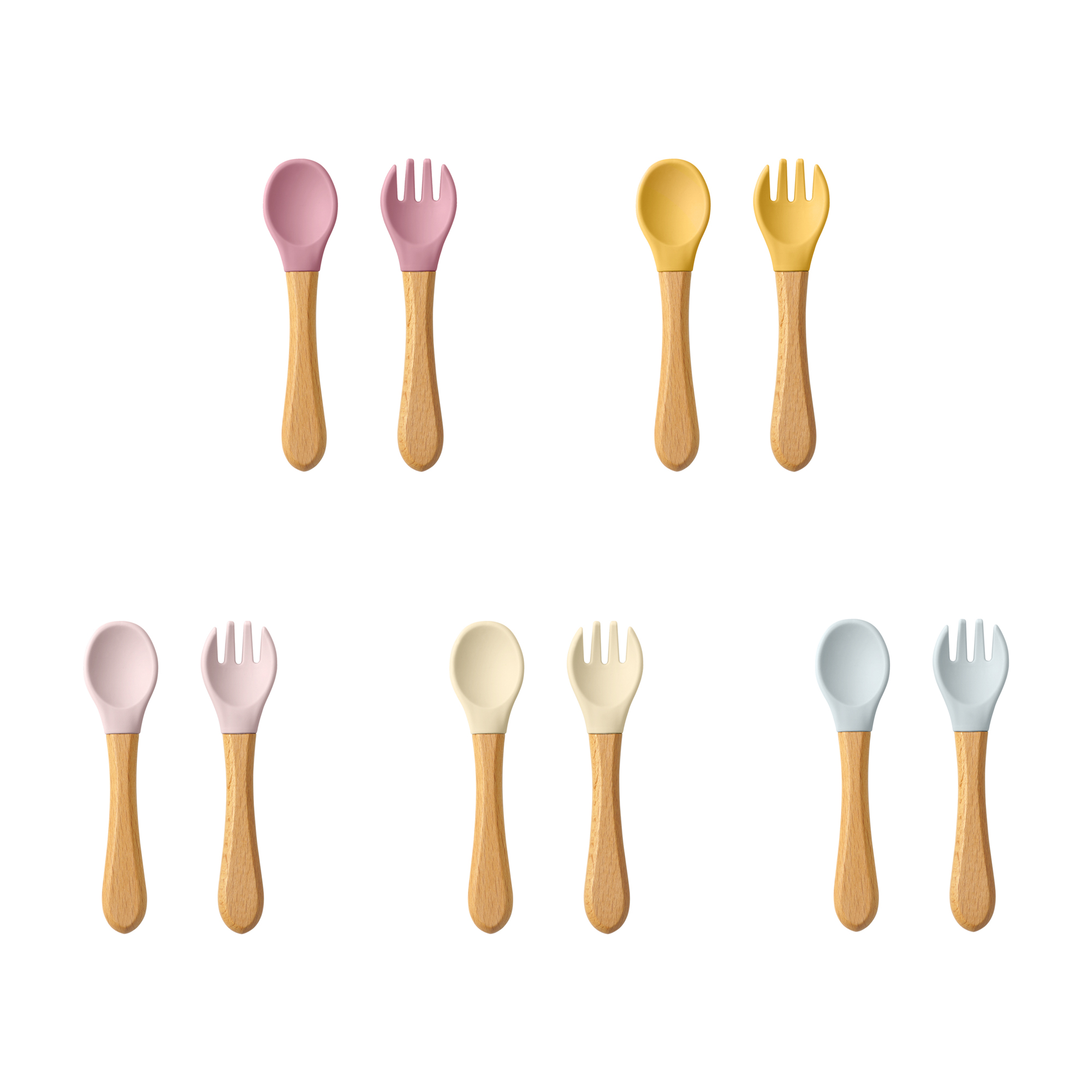 Baby Food Category - Juego de utensilios de cucharas de