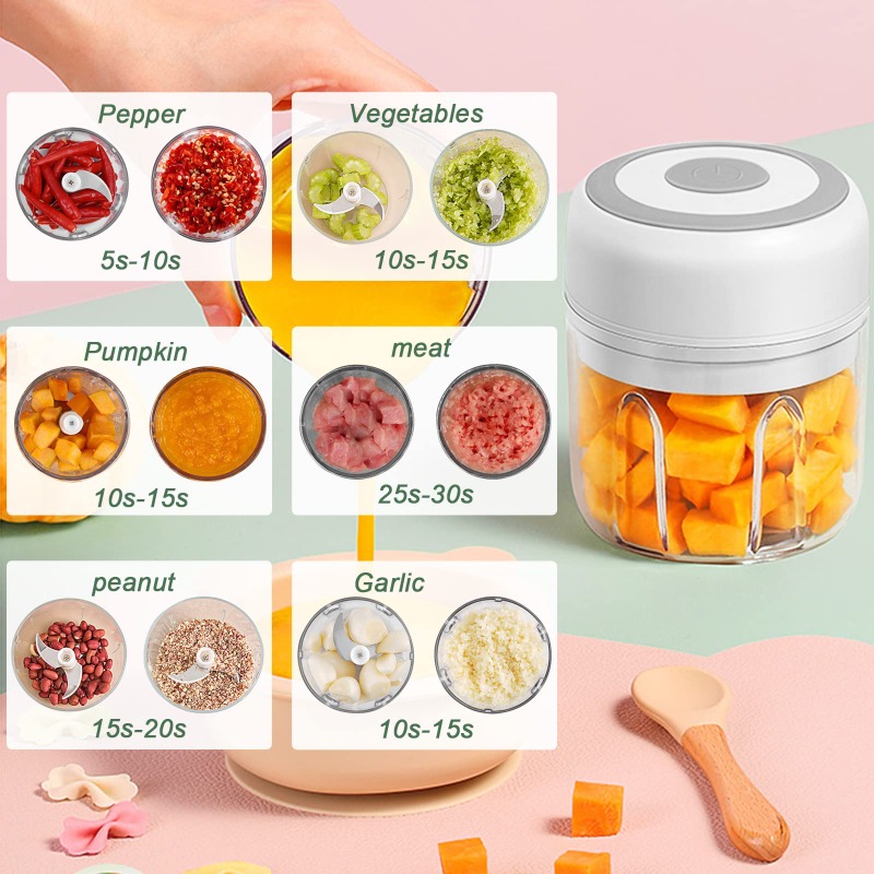 Picadora de Ajo Eléctrica de 2 - Baby Food Grinder Machine reseña y precio